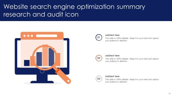 Website Search Engine Optimization Summary Ppt PowerPoint Presentation Complete Deck With Slides Slide13