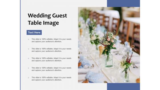 Wedding Guest Table Image Ppt PowerPoint Presentation Pictures Elements PDF