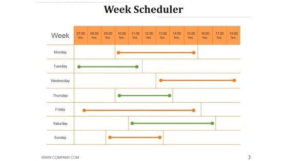 Week Scheduler Ppt PowerPoint Presentation Infographics Template