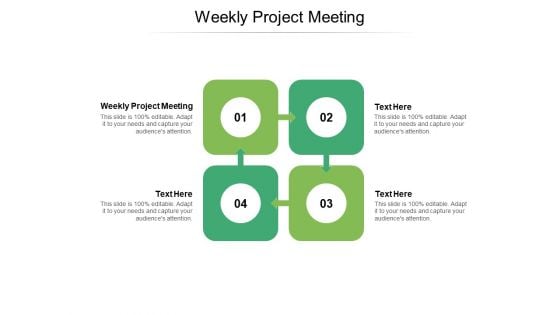 Weekly Project Meeting Ppt PowerPoint Presentation Pictures Gridlines Cpb