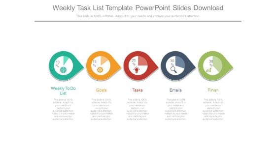 Weekly Task List Template Powerpoint Slides Download