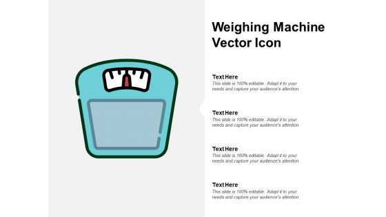 Weighing Machine Vector Icon Ppt PowerPoint Presentation Inspiration Ideas