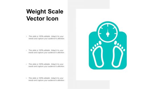 Weight Scale Vector Icon Ppt PowerPoint Presentation Gallery Demonstration