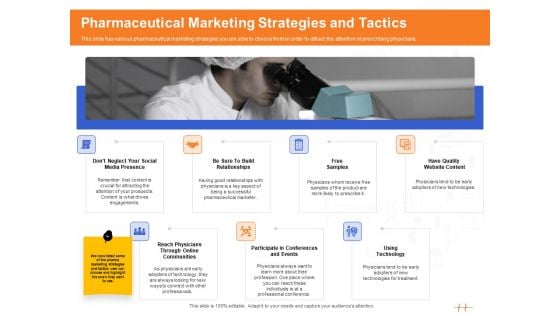 Wellness Program Promotion Pharmaceutical Marketing Strategies And Tactics Ppt PowerPoint Presentation Inspiration Summary PDF