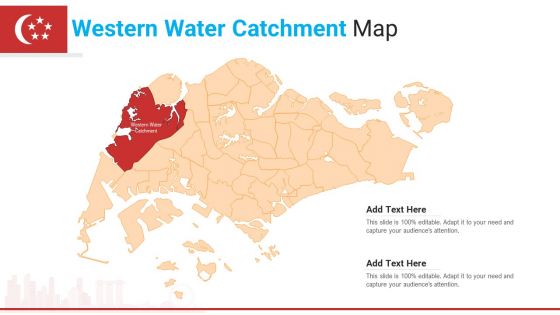 Western Water Catchment Map PowerPoint Presentation PPT Template PDF