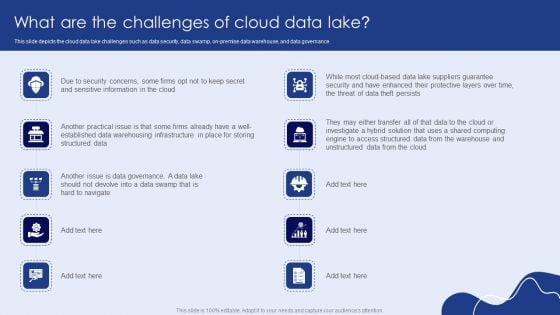 What Are The Challenges Of Cloud Data Lake Portrait PDF