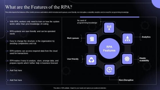 What Are The Features Of The Rpa Hyperautomation Software Solutions IT Infographics PDF