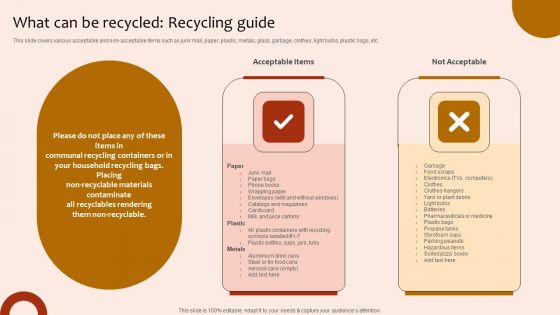 What Can Be Recycled Recycling Guide Portrait PDF