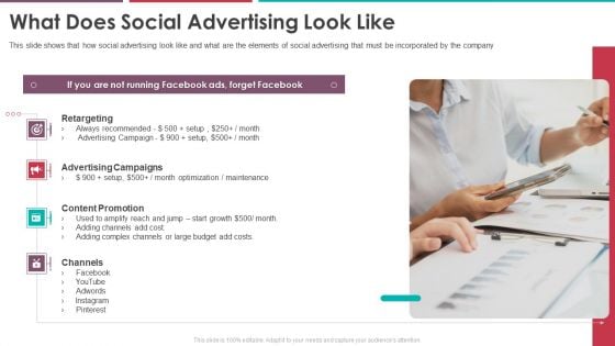 What Does Social Advertising Look Like Pitch Deck Of Vulpine Interactive Fundraising Portrait Pdf