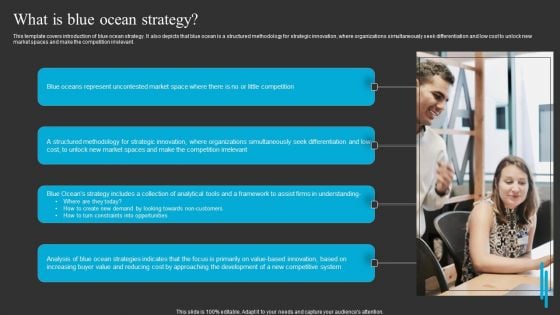 What Is Blue Ocean Strategy Ppt Ideas Grid PDF