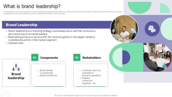 What Is Brand Leadership Ppt Gallery Tips PDF