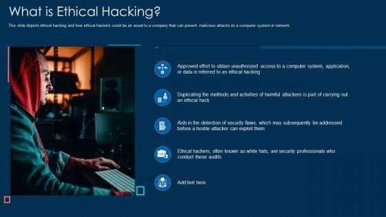 What Is Ethical Hacking Ppt Slides Gridlines PDF