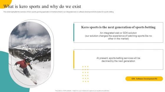 What Is Kero Sports And Why Do We Exist Kero Gaming Investor Funding Elevator Information PDF