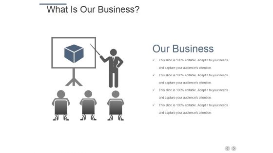 What Is Our Business Ppt PowerPoint Presentation Slides Show What Is Our Business Ppt PowerPoint Presentation Slides Show