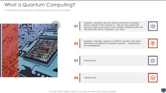 What Is Quantum Computing Ppt Ideas Slide PDF