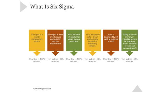 What Is Six Sigma Ppt PowerPoint Presentation Example File