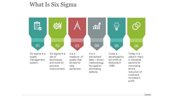 what is six sigma ppt powerpoint presentation file formats