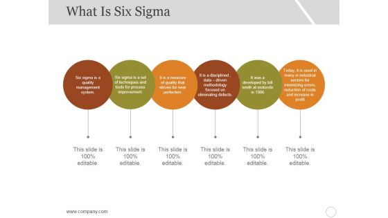 What Is Six Sigma Ppt PowerPoint Presentation Styles Model