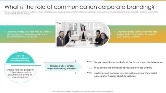 What Is The Role Of Communication Corporate Branding Enterprise Communication Tactics Slides PDF