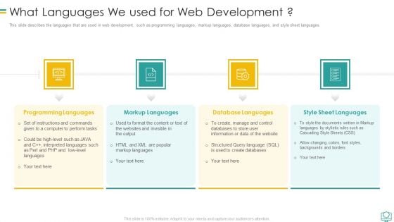 What Languages We Used For Web Development Portrait PDF