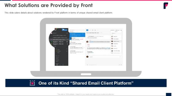 What Solutions Are Provided By Front Ppt Icon Deck PDF What Solutions Are Provided By Front Ppt Icon Deck PDF