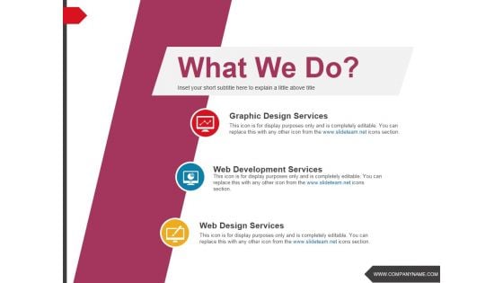 What We Do Ppt PowerPoint Presentation Inspiration Graphics Download