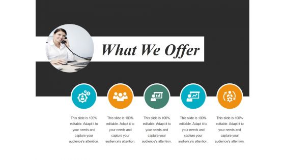 What We Offer Template 2 Ppt PowerPoint Presentation Infographics Inspiration