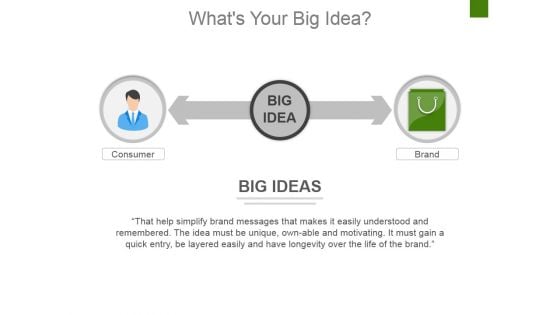Whats Your Big Idea Ppt PowerPoint Presentation Infographic Template Guide