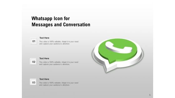 Whatsapp Logo Mobile Phone Bold Outline Ppt PowerPoint Presentation Complete Deck
