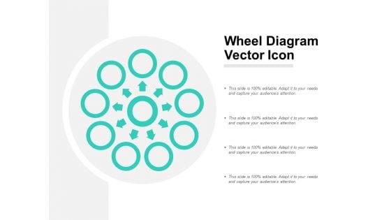 Wheel Diagram Vector Icon Ppt PowerPoint Presentation Gallery Aids