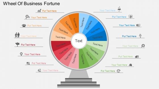 Wheel Of Business Fortune Powerpoint Template