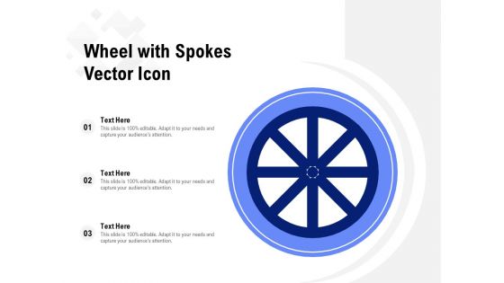 Wheel With Spokes Vector Icon Ppt PowerPoint Presentation Portfolio Influencers PDF