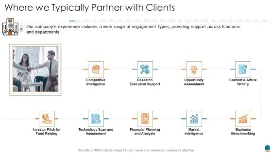 Where We Typically Partner With Clients Clipart PDF Where We Typically Partner With Clients Clipart PDF