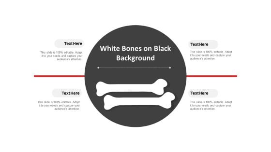White Bones On Black Background Ppt Powerpoint Presentation Gallery Portrait