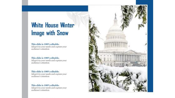 White House Winter Image With Snow Ppt PowerPoint Presentation Diagram Graph Charts PDF