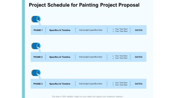 Whitewash Service Project Schedule For Painting Project Proposal Ppt File Visuals PDF