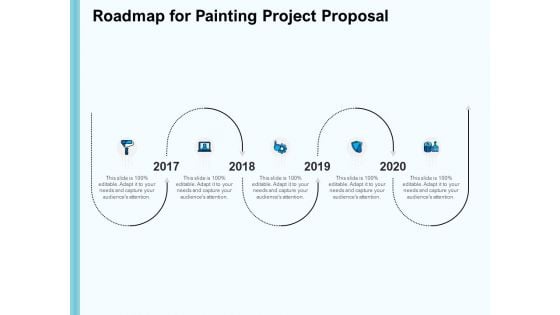 Whitewash Service Roadmap For Painting Project Proposal Ppt Model Portfolio PDF