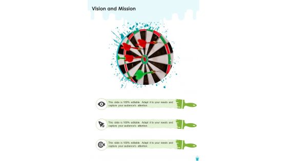 Whitewash Services Proposal Vision And Mission One Pager Sample Example Document Whitewash Services Proposal Vision And Mission One Pager Sample Example Document