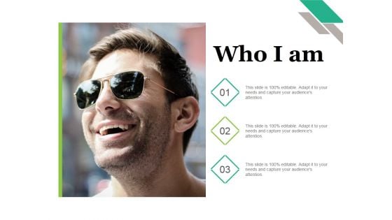 Who I Am Ppt PowerPoint Presentation Icon Themes