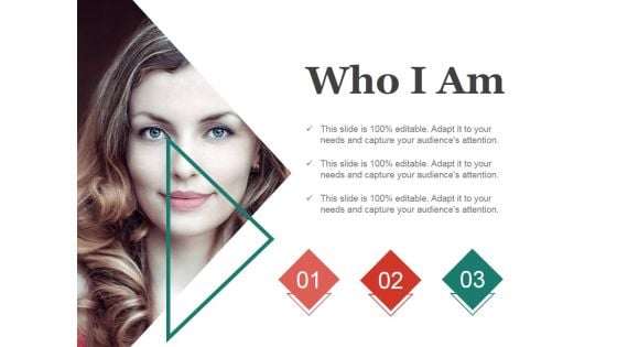 Who I Am Ppt PowerPoint Presentation Ideas Visuals