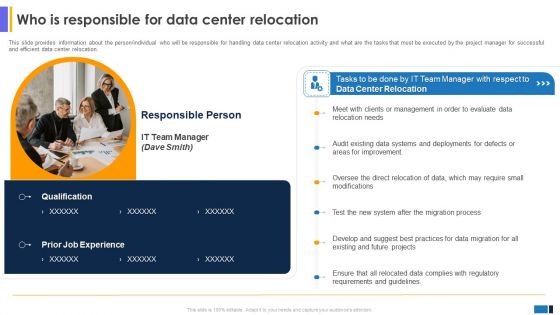 Who Is Responsible For Data Center Data Center Migration For Information Inspiration PDF