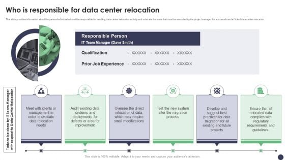 Who Is Responsible For Data Center Relocation Ppt PowerPoint Presentation File Model PDF