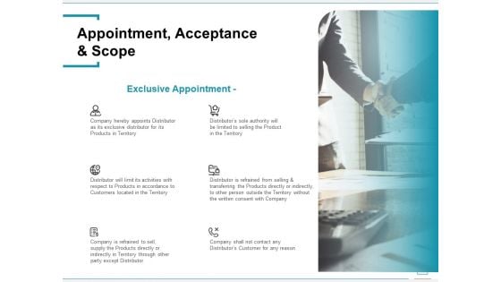 Wholeseller And Trader Contract Proposal Appointment Acceptance And Scope Template PDF Wholeseller And Trader Contract Proposal Appointment Acceptance And Scope Template PDF