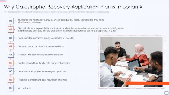 Why Catastrophe Recovery Application Plan Is Important Template PDF