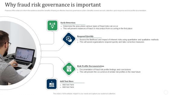 Why Fraud Risk Governance Is Important Fraud Threat Administration Guide Diagrams PDF