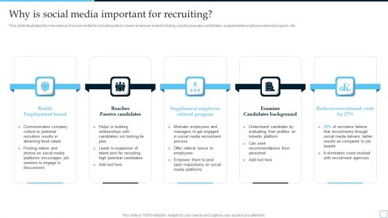 Why Is Social Media Important For Recruiting Tactical Plan To Enhance Social Media Hiring Process Demonstration PDF