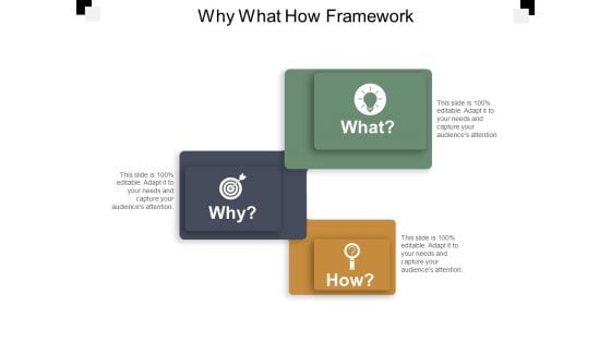 Why What How Framework Ppt PowerPoint Presentation Styles Layout
