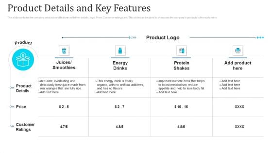 Win Consumer Trust For Business Startup Business Product Details And Key Features Brochure PDF Win Consumer Trust For Business Startup Business Product Details And Key Features Brochure PDF