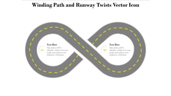 Winding Path And Runway Twists Vector Icon Ppt PowerPoint Presentation Styles Outline PDF