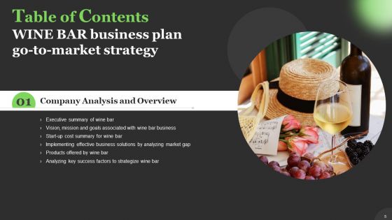 Wine Bar Business Plan Go To Market Strategy
